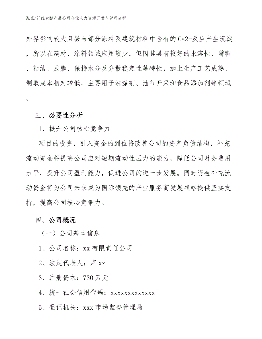 纤维素醚产品公司企业人力资源开发与管理分析_第4页