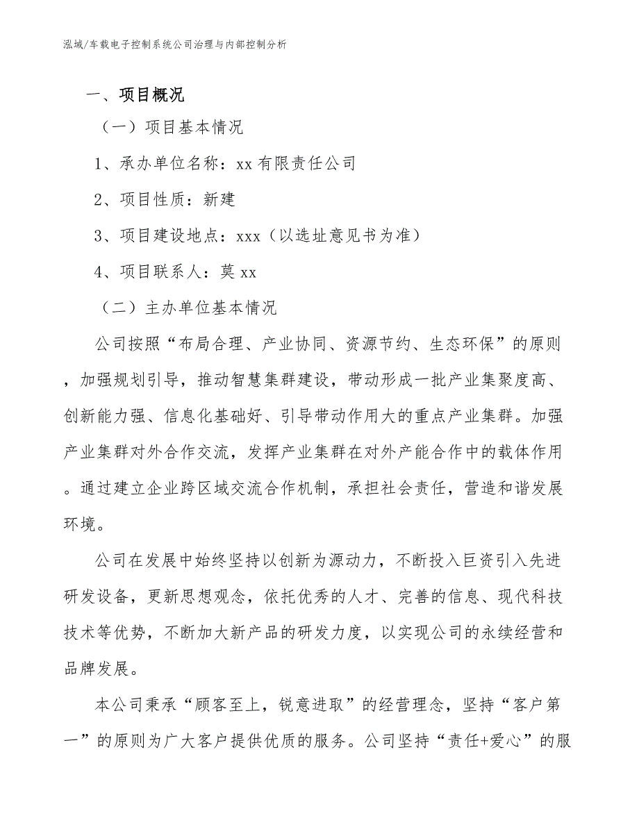 车载电子控制系统公司治理与内部控制分析_第3页