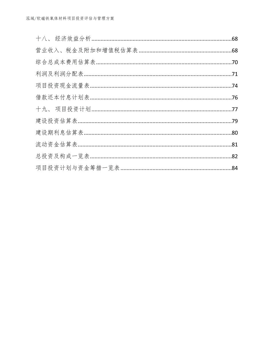 软磁铁氧体材料项目投资评估与管理方案_范文_第2页