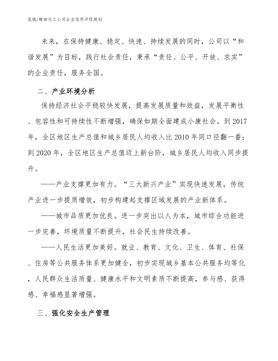 精细化工公司企业信用评级规划【范文】_第4页