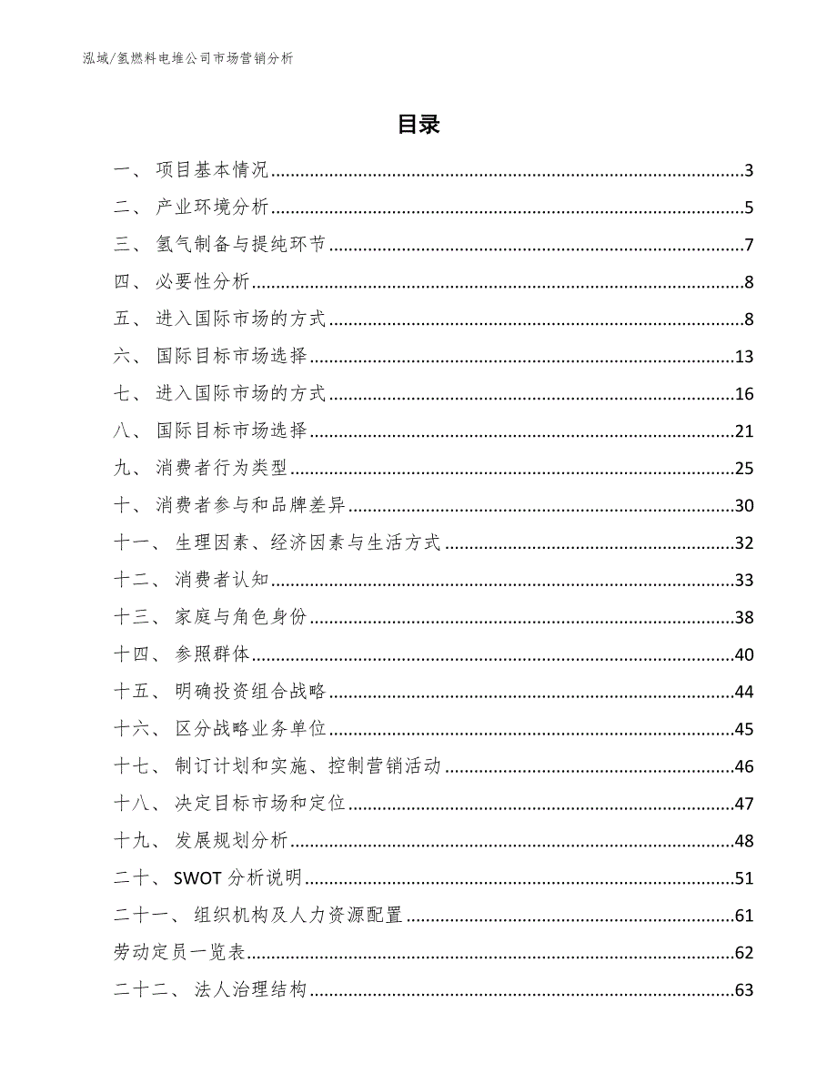 氢燃料电堆公司市场营销分析_第2页