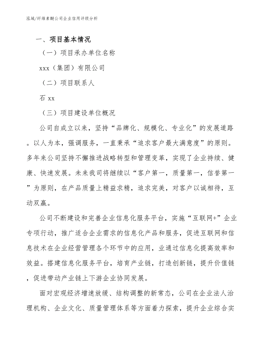 纤维素醚公司企业信用评级分析_第3页