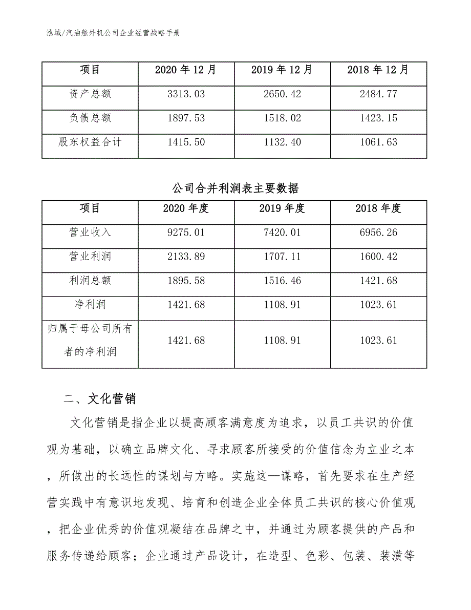 汽油舷外机公司企业经营战略手册【参考】_第3页