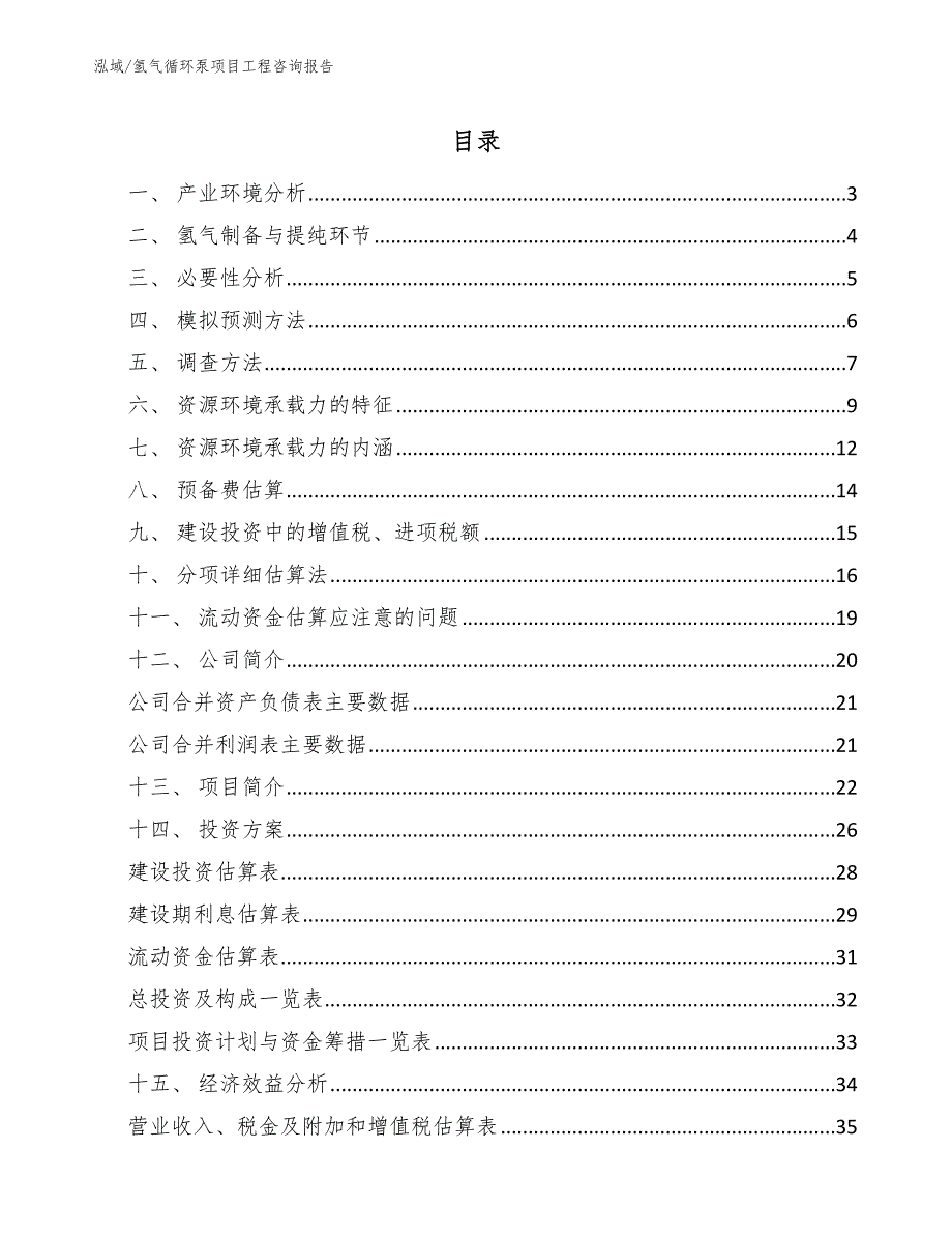 氢气循环泵项目工程咨询报告_第2页