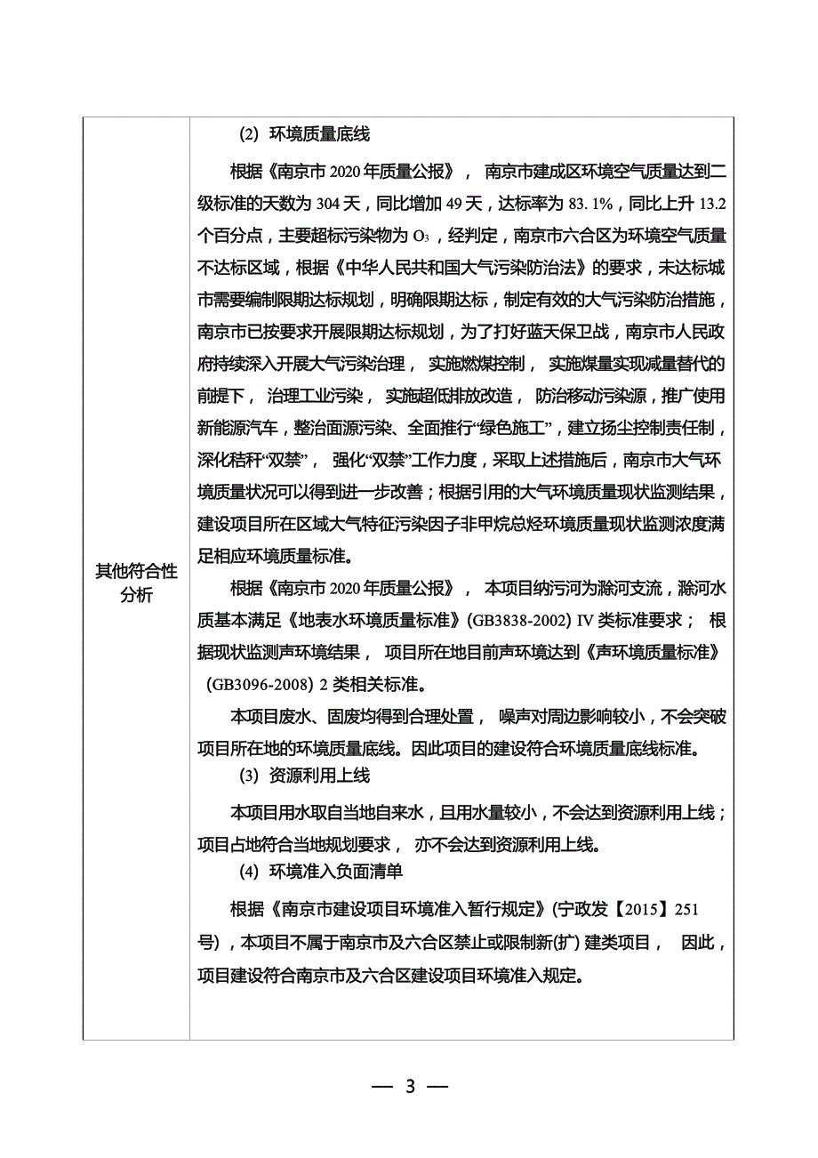 南京宇东科技发展有限公司金属产品加工生产项目环境影响报告表_第3页