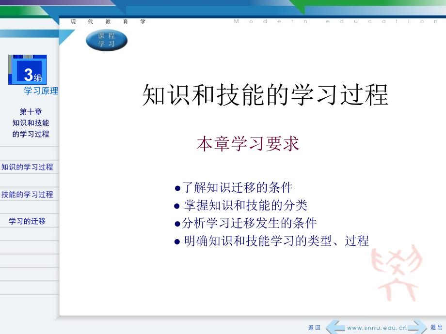 《教育学》课件之知识和技能的学习.ppt_第1页