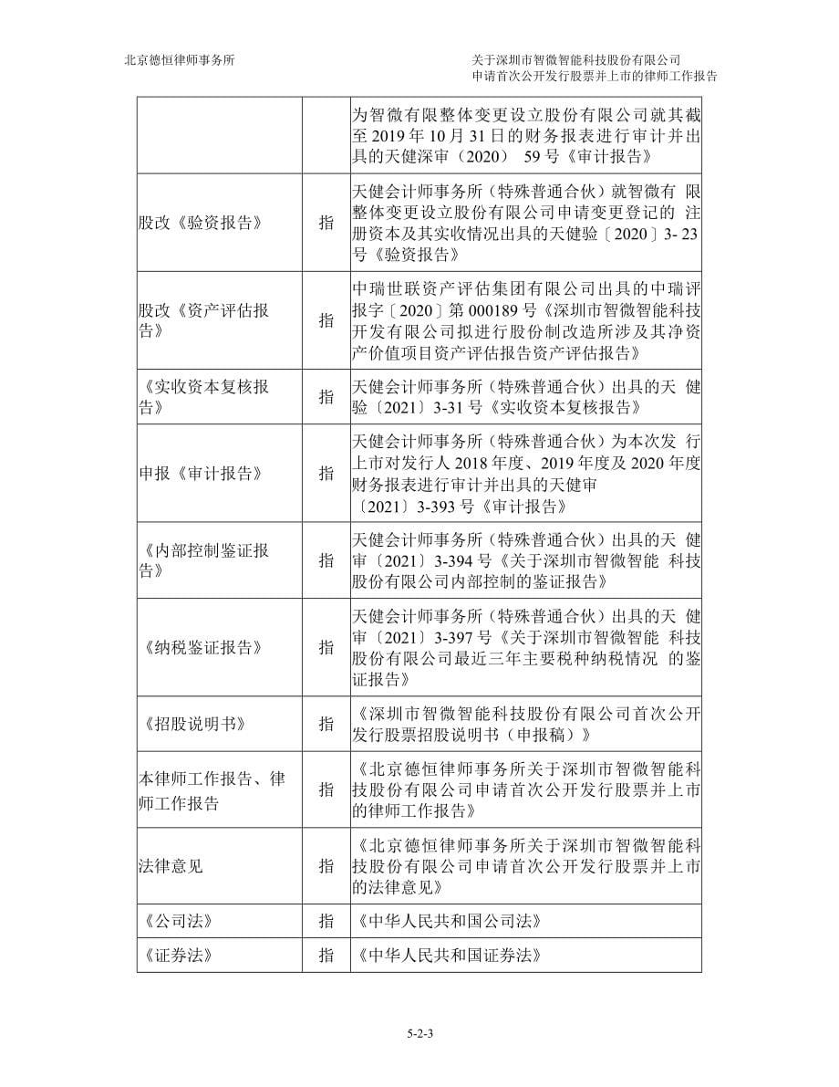 智微智能：北京德恒律师事务所关于公司首次公开发行股票并上市的律师工作报告_第5页