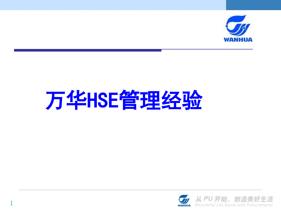 HSE管理经验学习资料课件_第1页