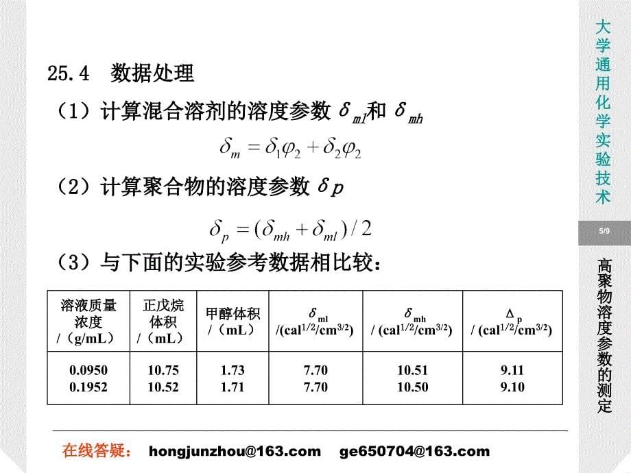 实验25高聚物溶度参数的测定.ppt_第5页