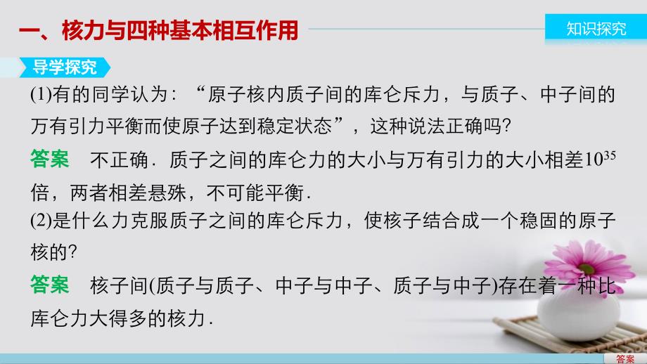 高中物理 19.5 核力与结合能课件 新人教版选修35_第3页