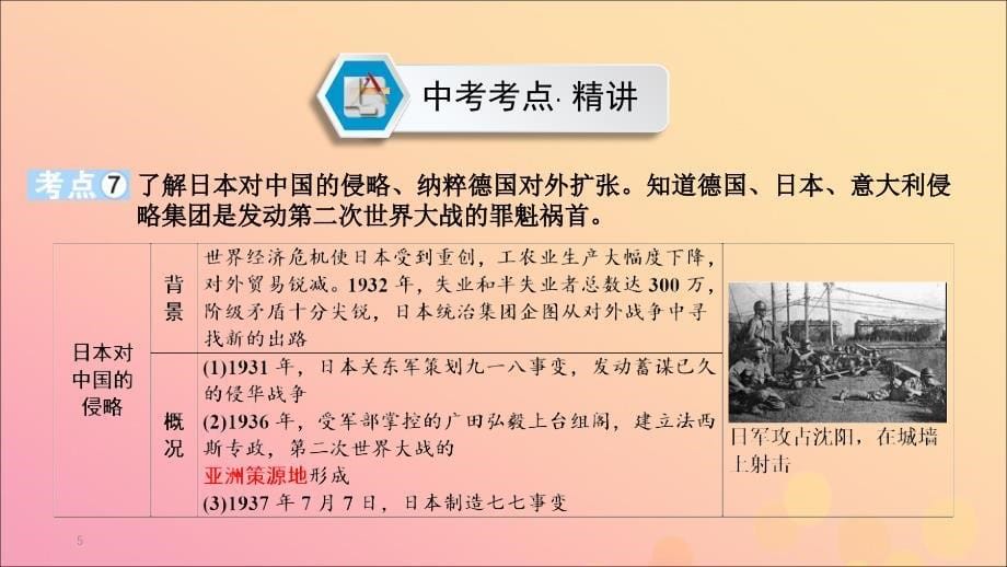 江西专用中考历史总复习第一部分教材同步复习模块六世界现代史第20章第二次世界大战课件_第5页