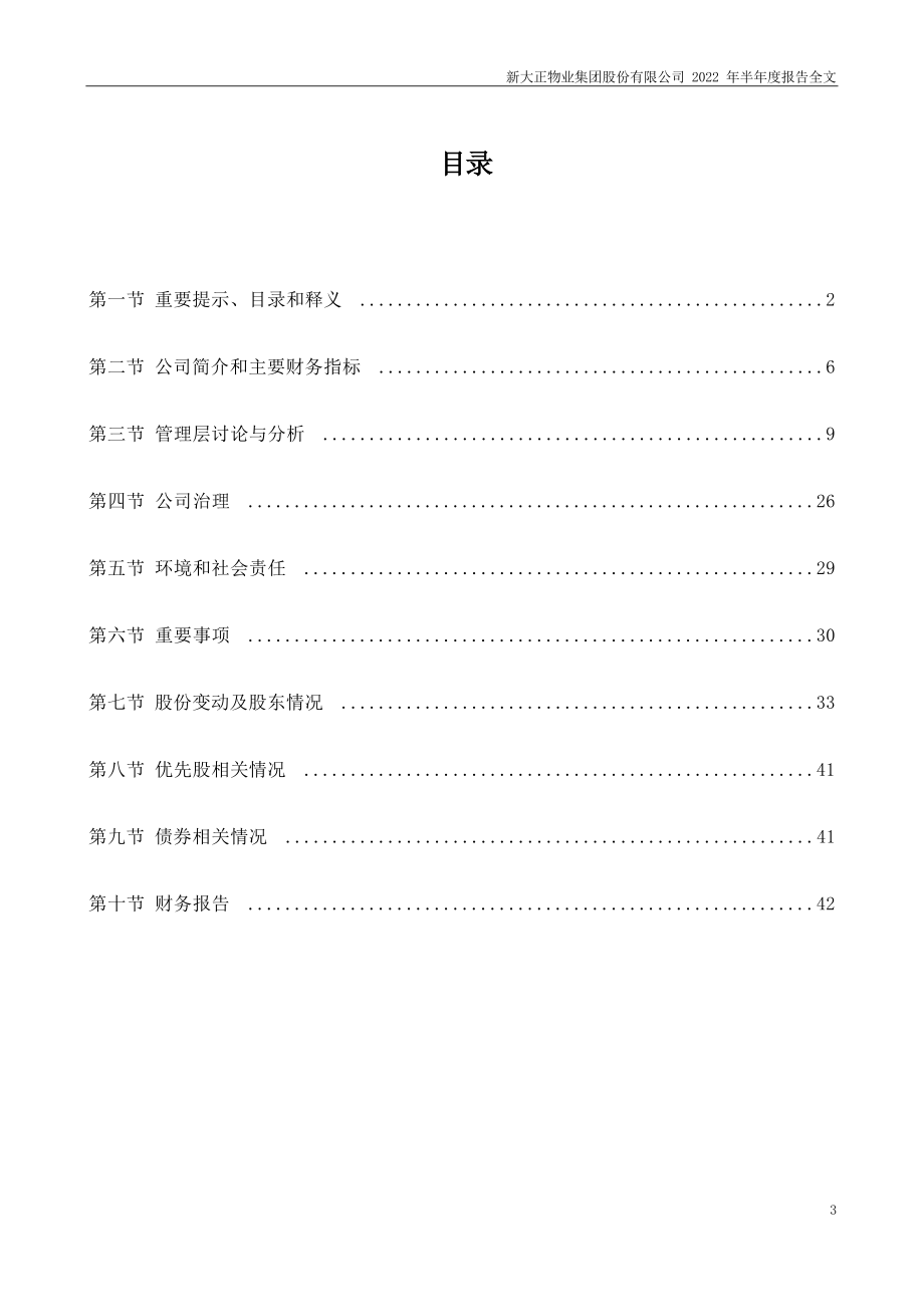 新大正：2022年半年度报告_第3页