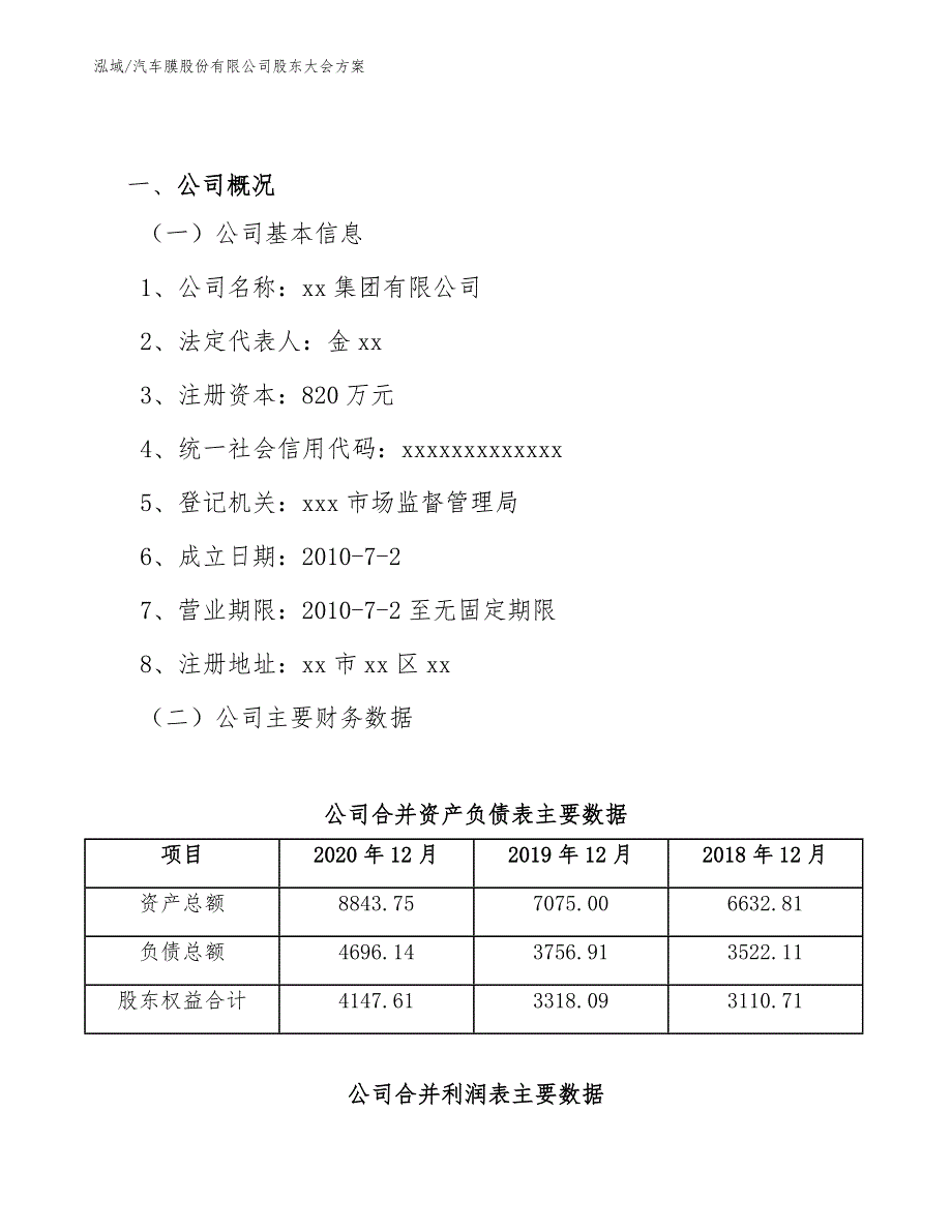 汽车膜股份有限公司股东大会方案（范文）_第2页