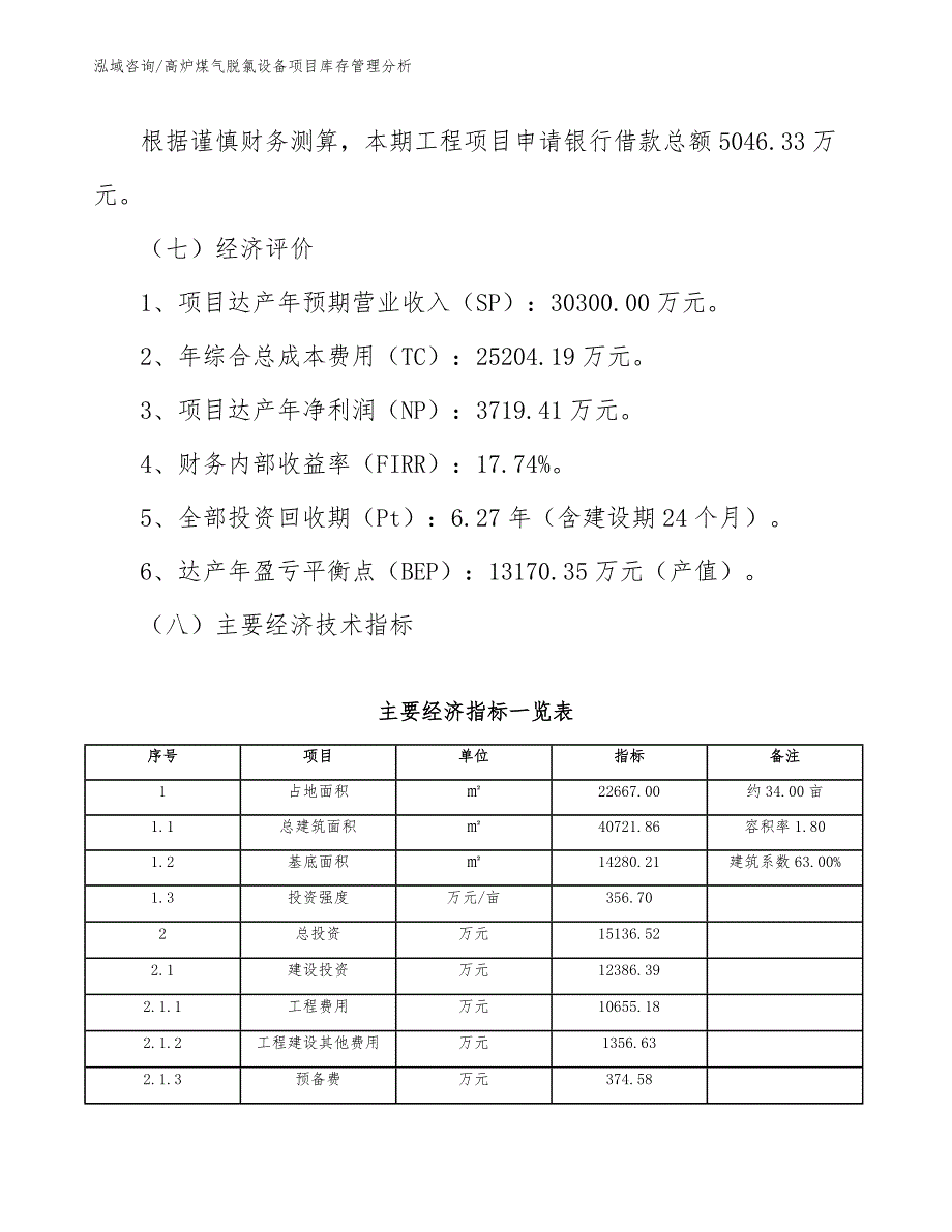 高炉煤气脱氯设备项目库存管理分析【参考】_第3页