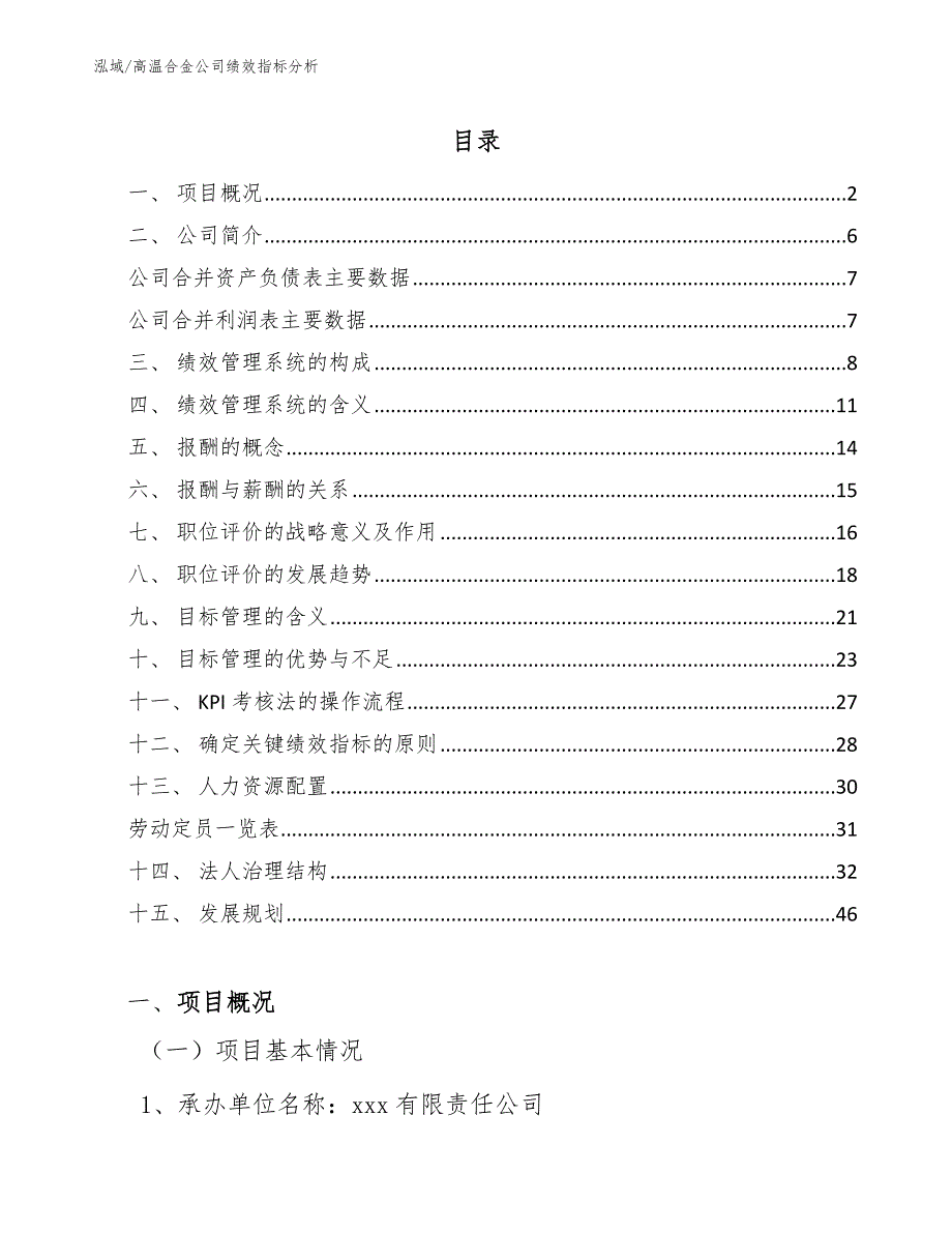 高温合金公司绩效指标分析_第2页