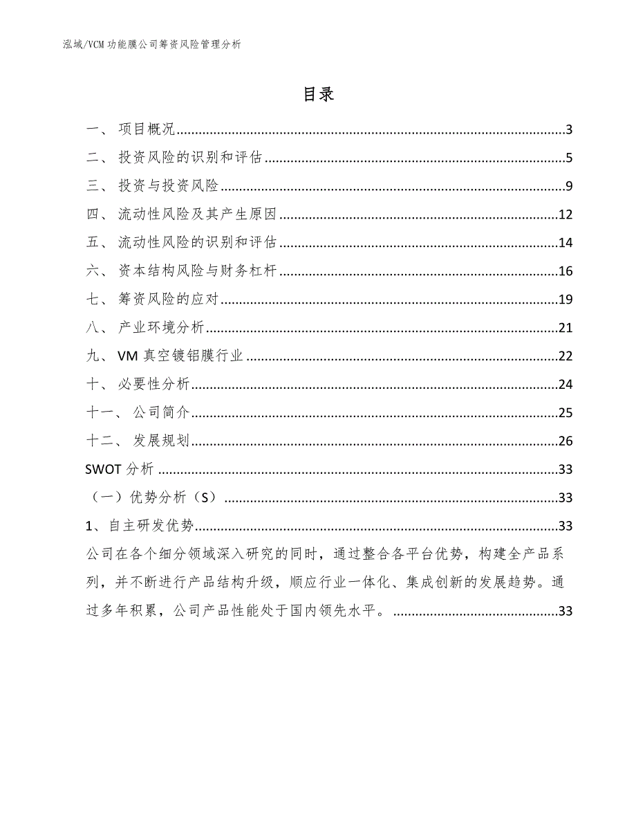 VCM功能膜公司筹资风险管理分析_参考_第2页