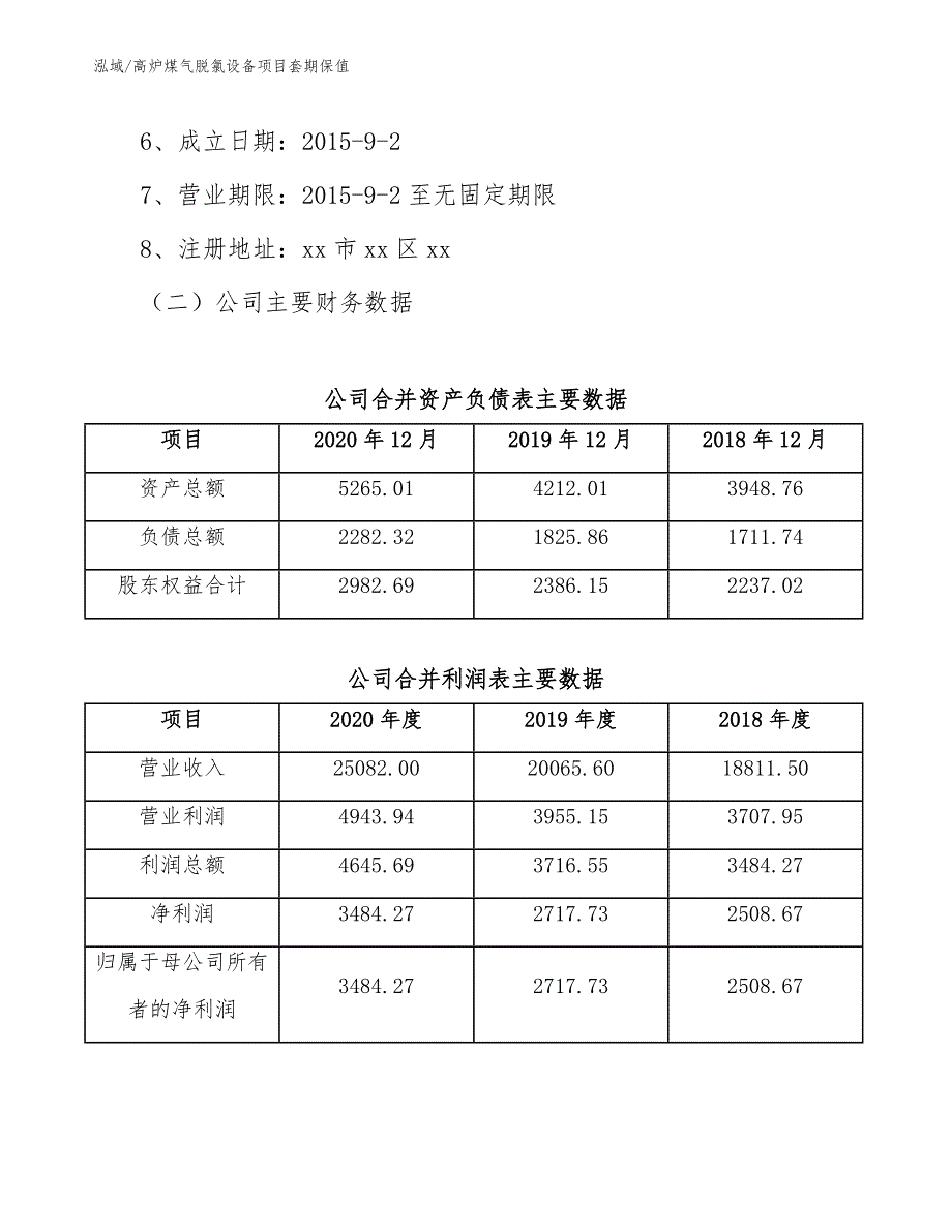 高炉煤气脱氯设备项目套期保值_参考_第3页