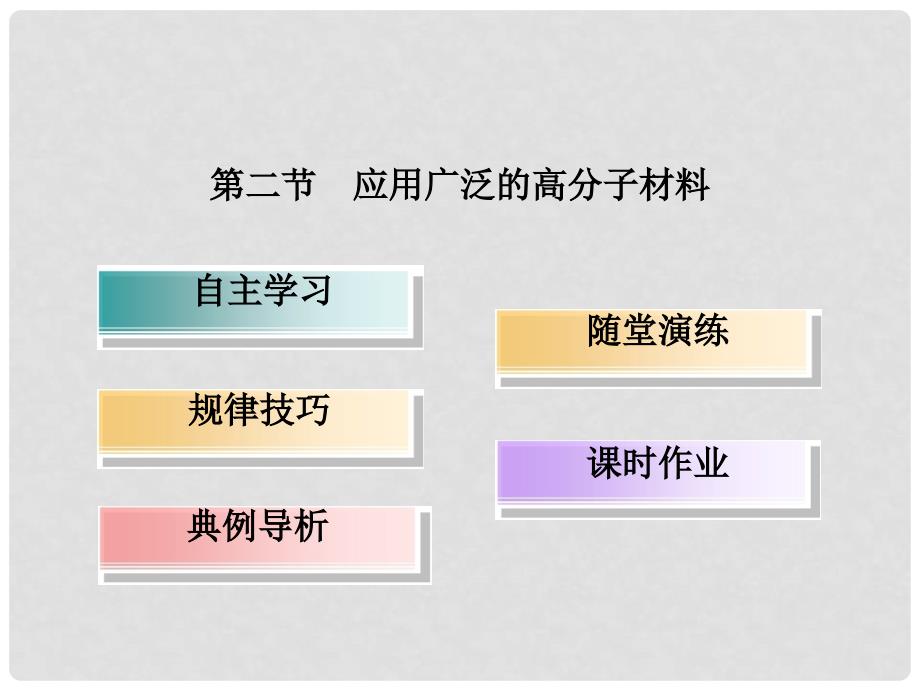 高中化学 5.2 应用广泛的高分子材料配套课件 新人教版选修5_第2页