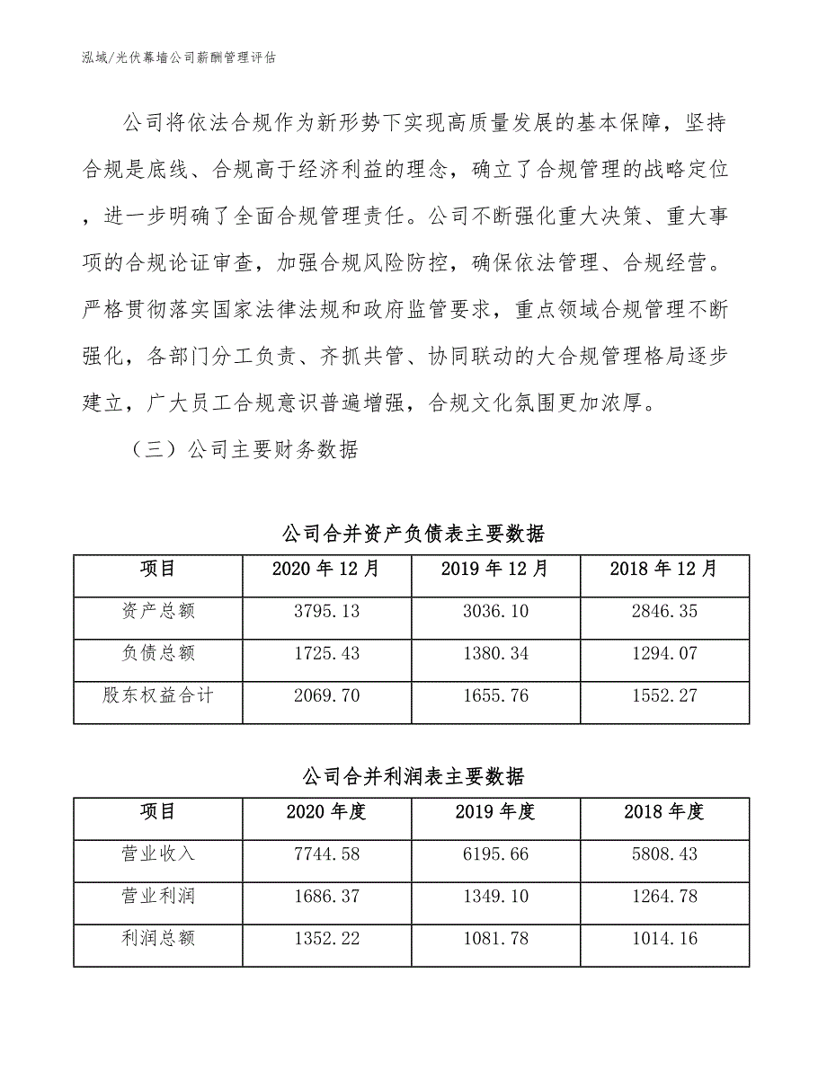 光伏幕墙公司薪酬管理评估_第3页