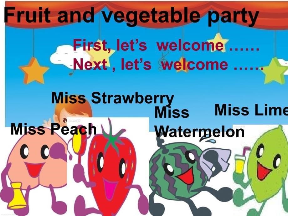 剑桥一级上unit7Fruitandvegetableparty_第5页