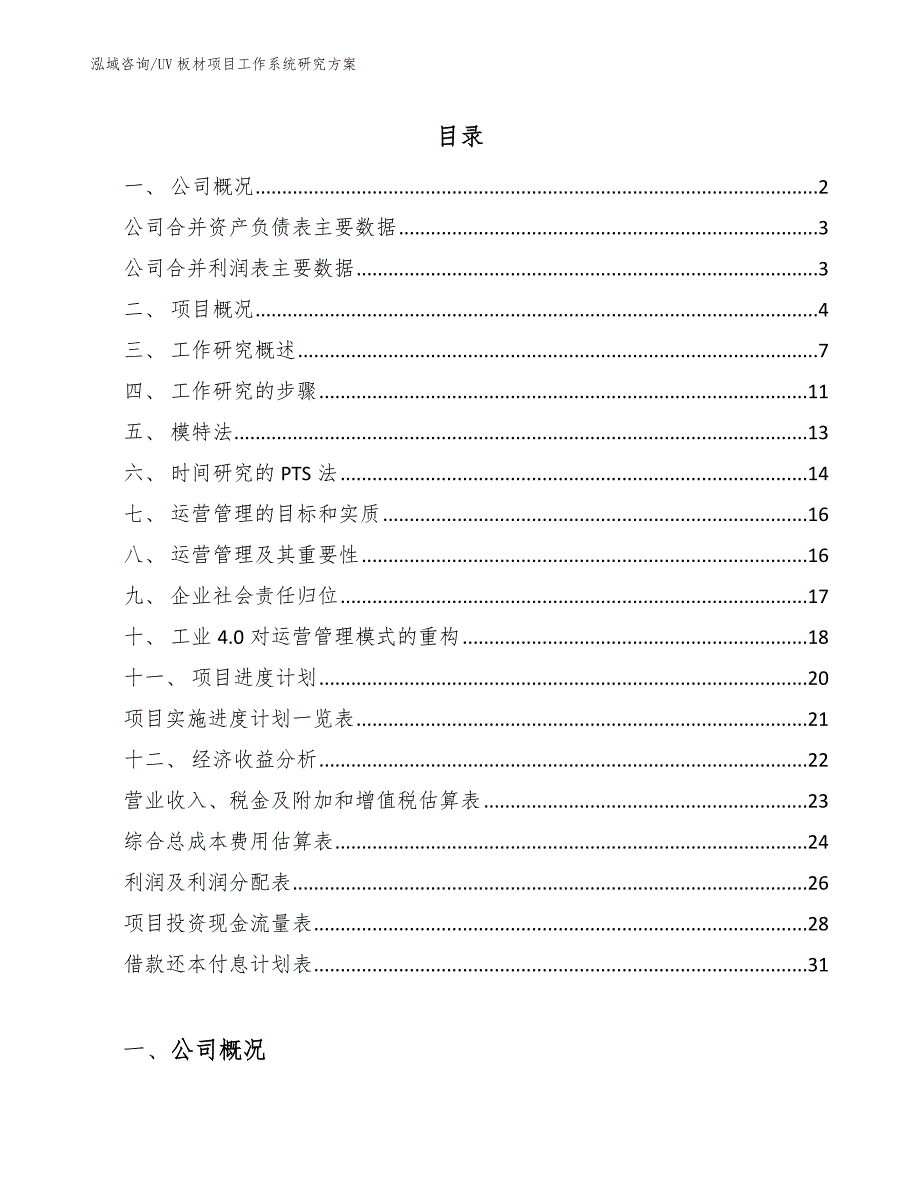 UV板材项目工作系统研究方案_第2页