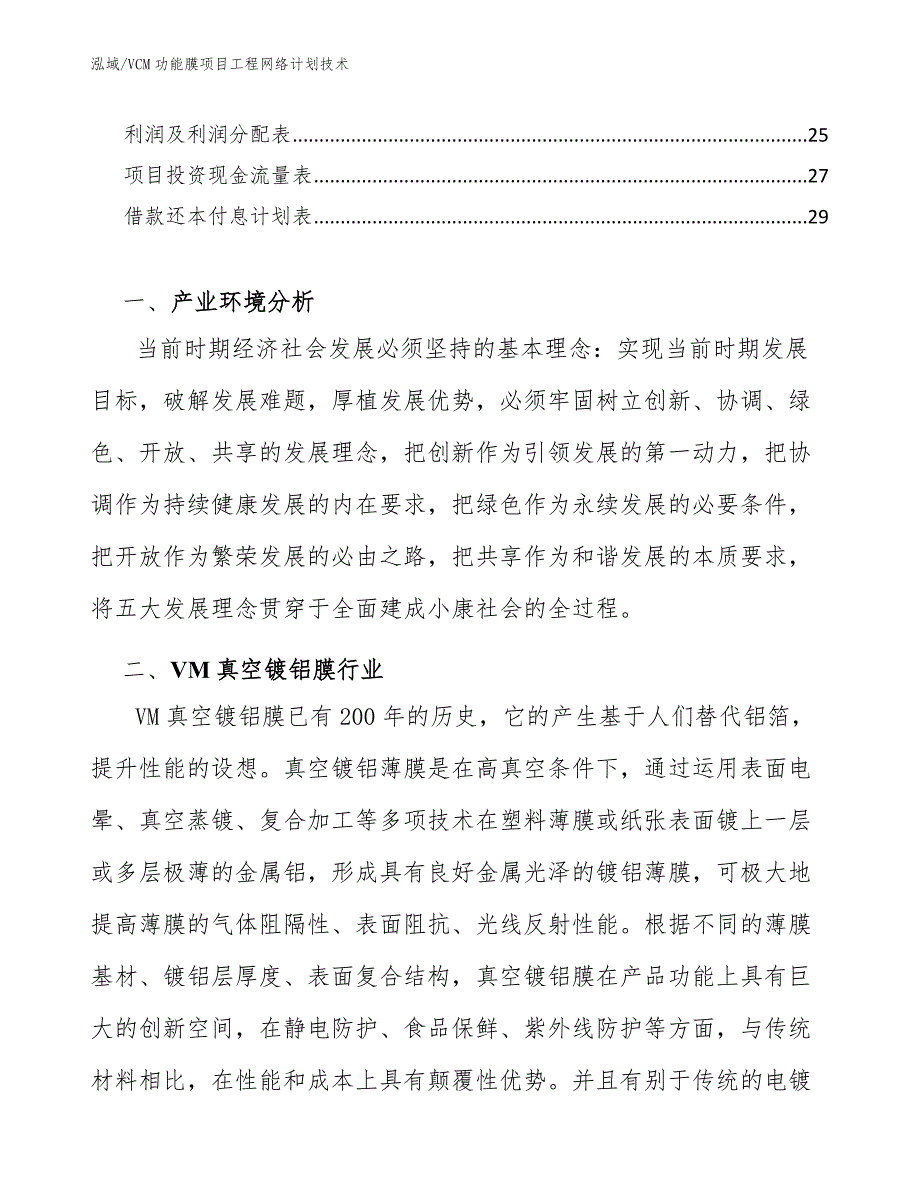 VCM功能膜项目工程网络计划技术_范文_第2页