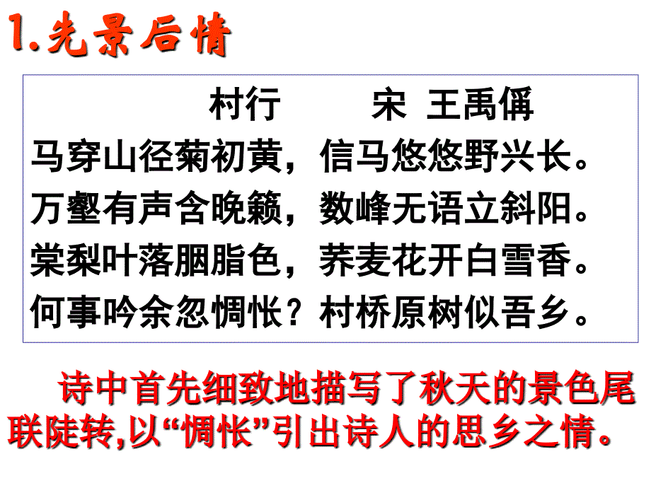 高考语文诗歌鉴赏之结构技巧完美版ppt课件_第4页