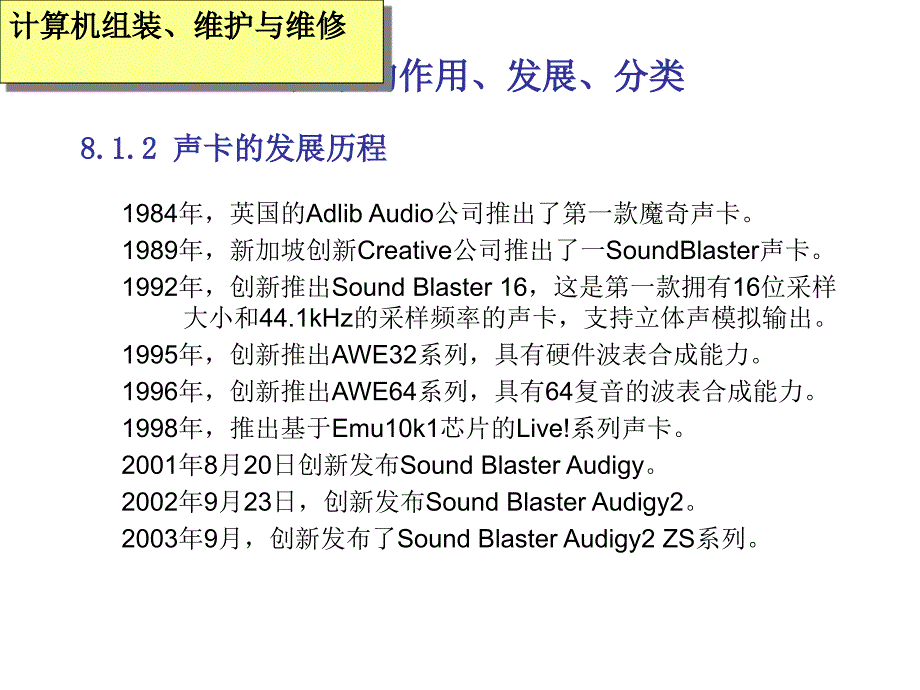 第八部分声卡和音箱课件_第4页