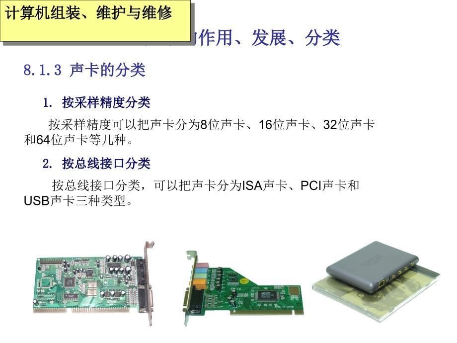 第八部分声卡和音箱课件_第5页