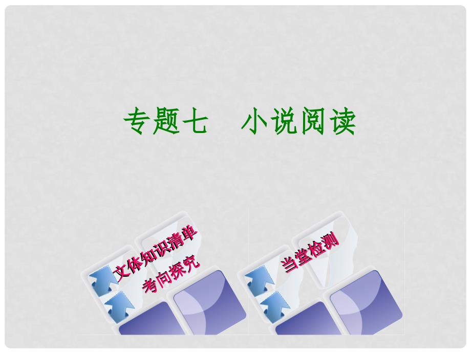 中考语文 第2篇 现代文阅读 一 文学类文本阅读 专题七 小说阅读复习课件_第1页