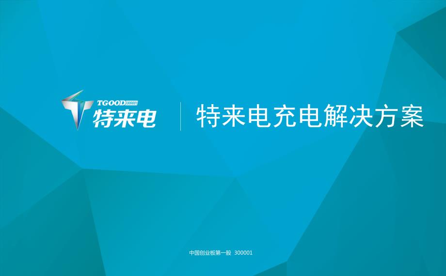 特来电解决方案-新能源电动车充电桩课件_第1页