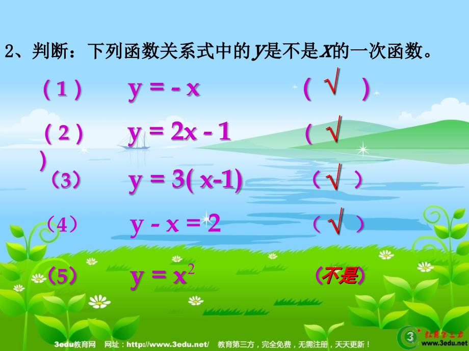 八年级数学确定一次函数的表达式_第3页