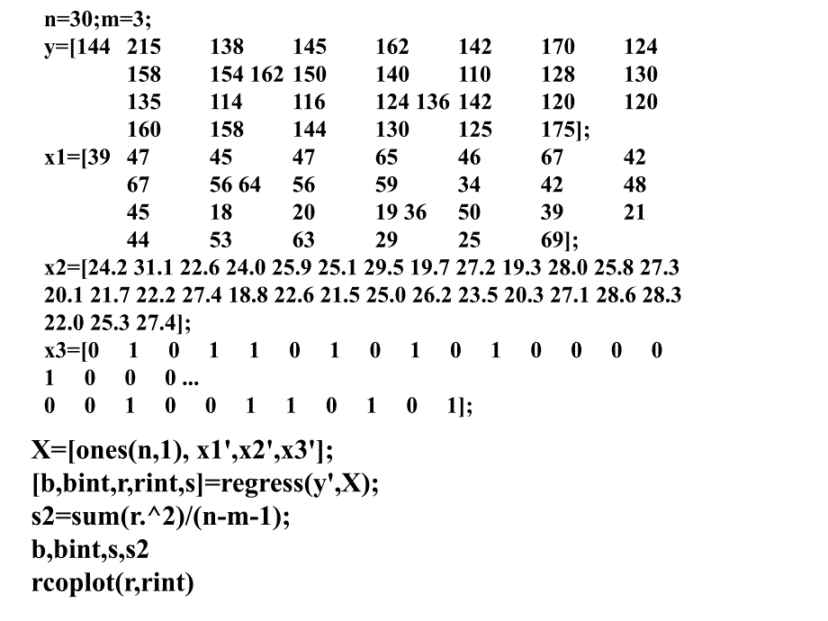 利用MATLAB进行多元线性回归_第4页