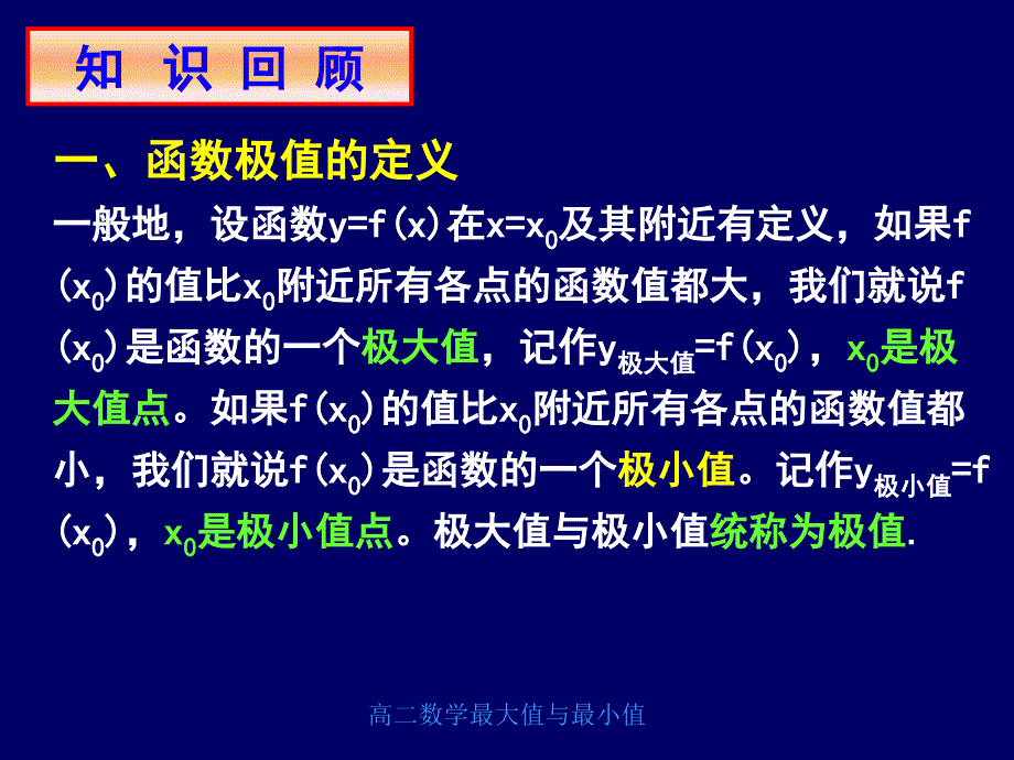 高二数学最大值与最小值课件_第2页