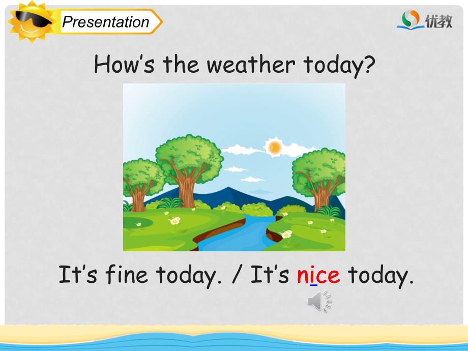 四年级英语上册 Unit 4 How’s the weather today（Lesson 19）教学课件 人教精通版_第4页