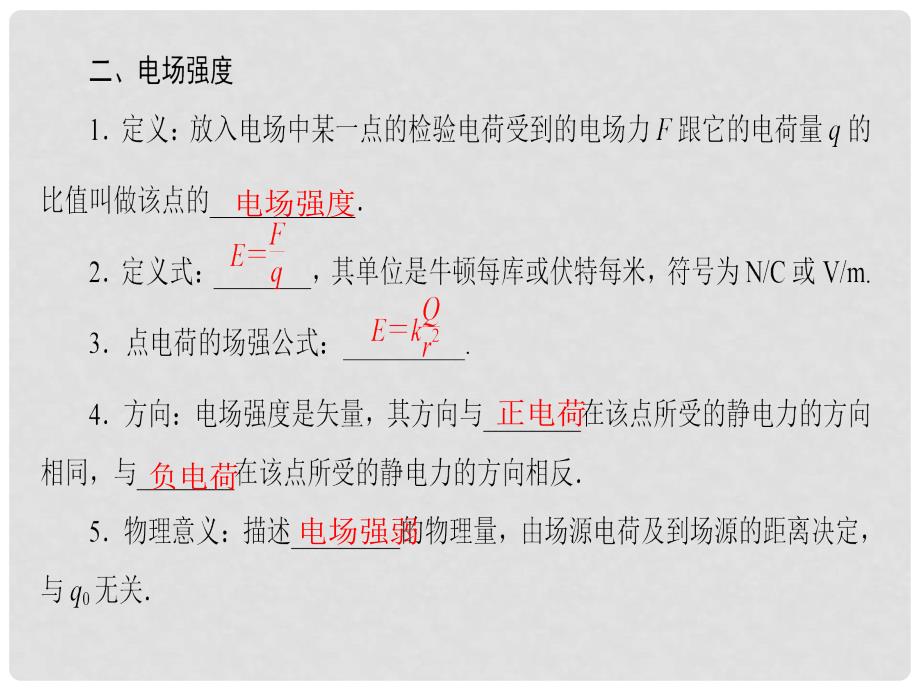 高中物理 第1章 电荷与电场 3 电场课件 教科版选修11_第4页