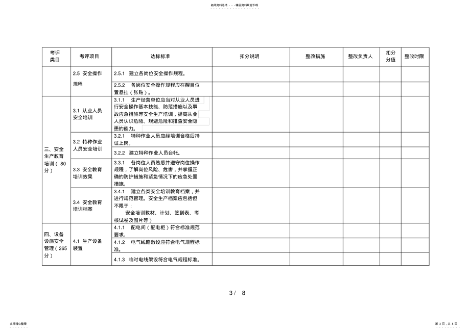 小微广东省工贸行业小微企业安全生产标准化评定标准_第3页