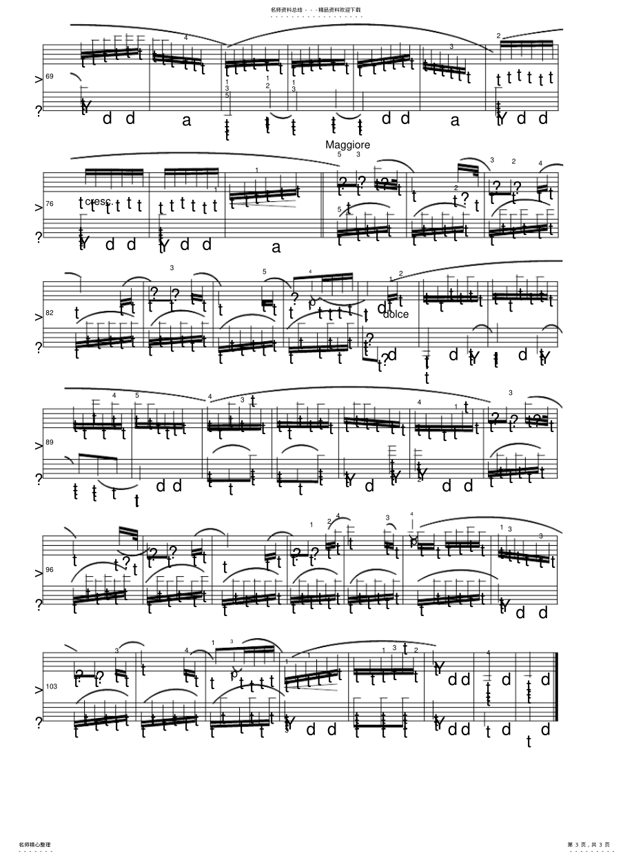 小奏鸣曲.Op.20No.1第二乐章回旋曲杜赛克原版五线谱钢琴谱正谱乐谱_第3页