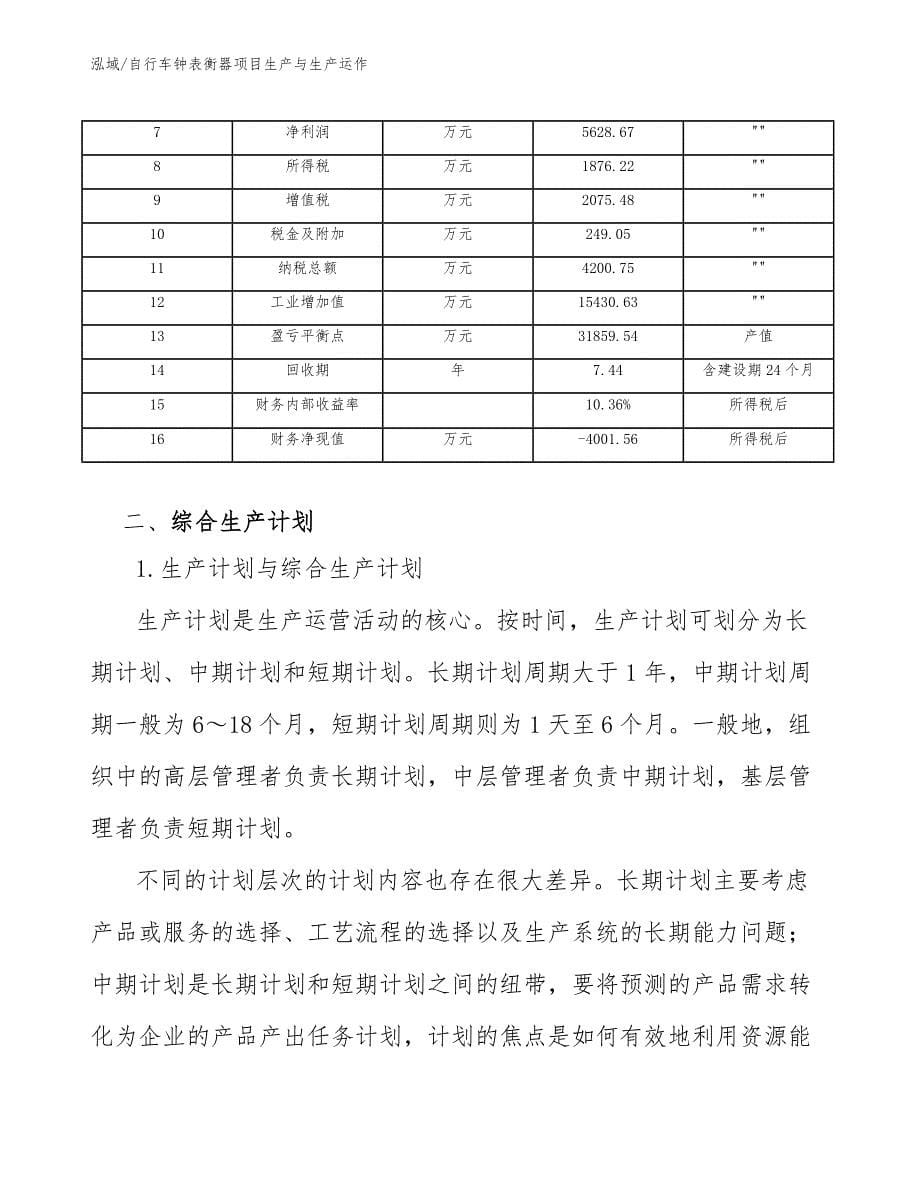 自行车钟表衡器项目生产与生产运作【参考】_第5页