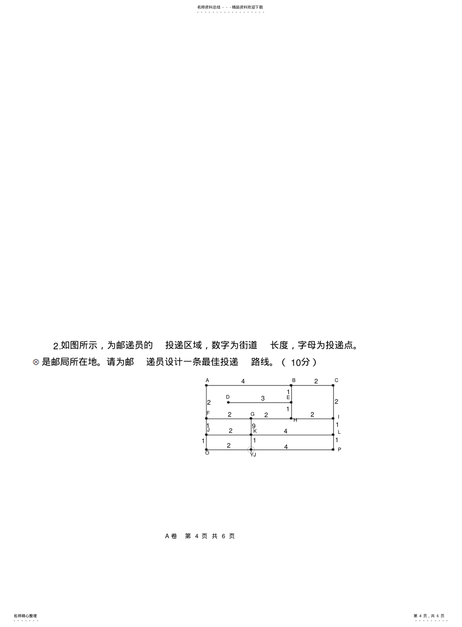 太原理工大学运筹学试卷2021A1_第4页