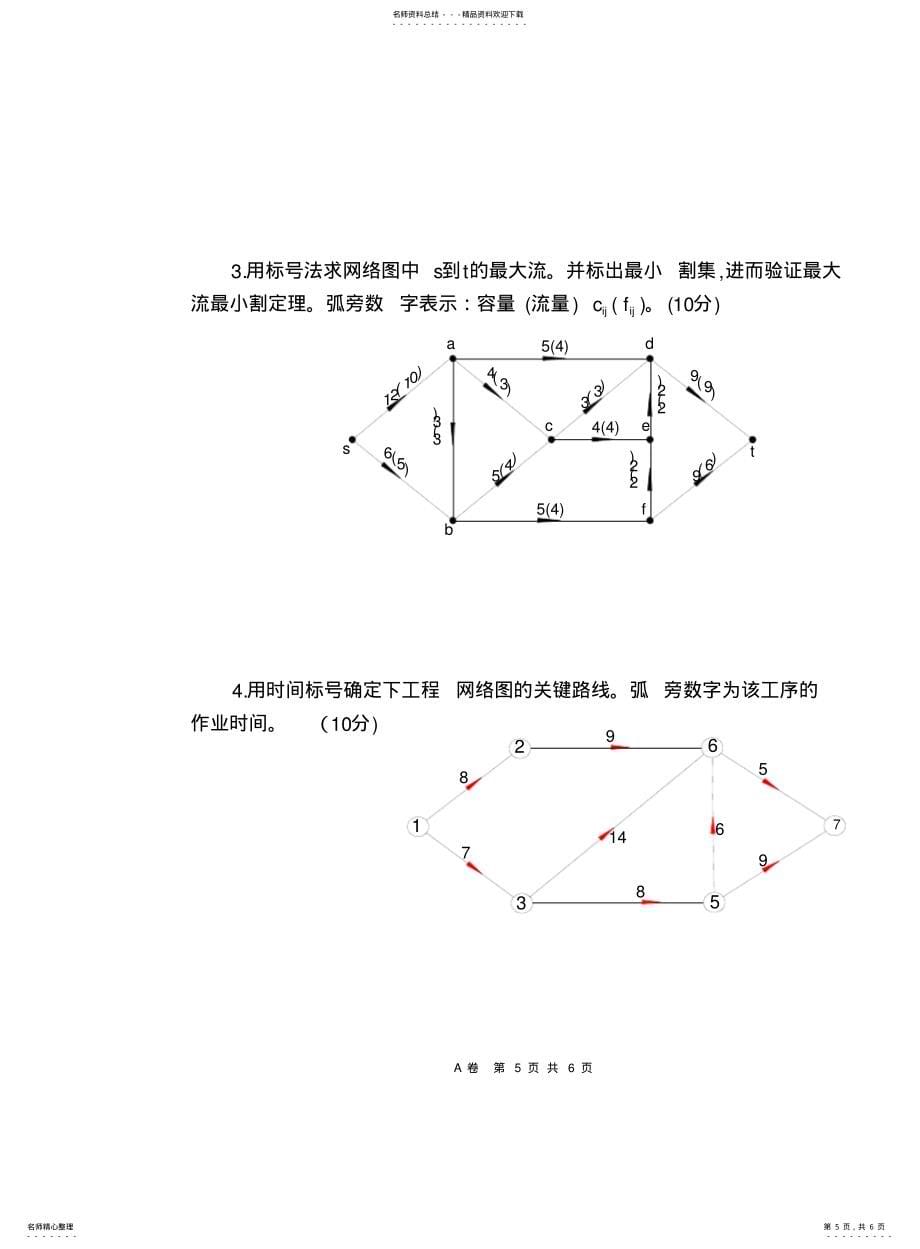 太原理工大学运筹学试卷2021A1_第5页