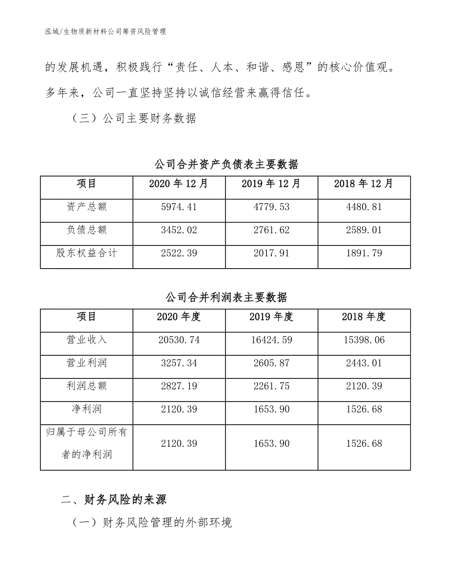 生物质新材料公司筹资风险管理_范文_第4页