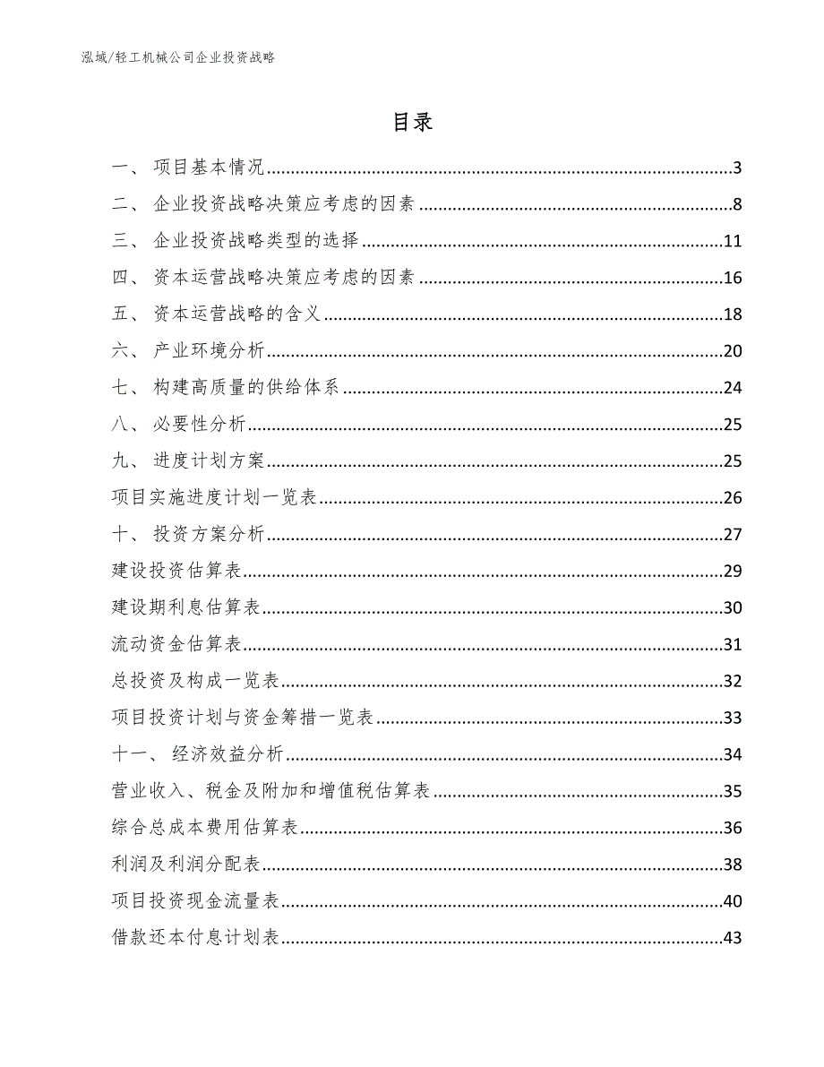 轻工机械公司企业投资战略_第2页