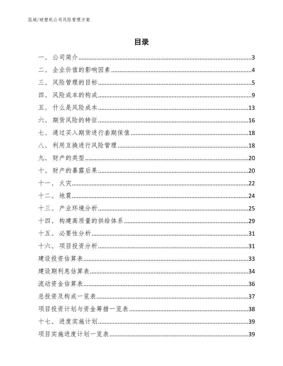 破壁机公司风险管理方案_第2页