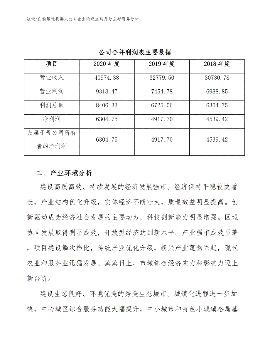 白酒酿造机器人公司企业的设立购并分立与清算分析【范文】_第3页