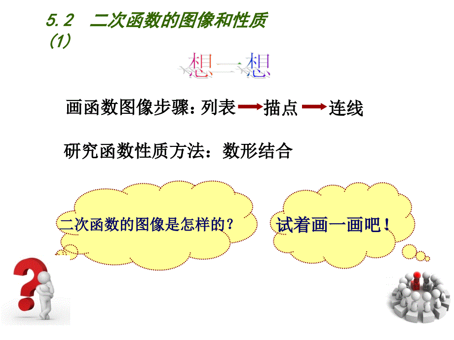 新苏科版九年级数学下册5章二次函数5.2二次函数的图像和性质列表法画二次函数的图像课件1_第2页