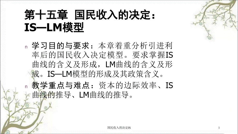国民收入的决定IS课件_第1页