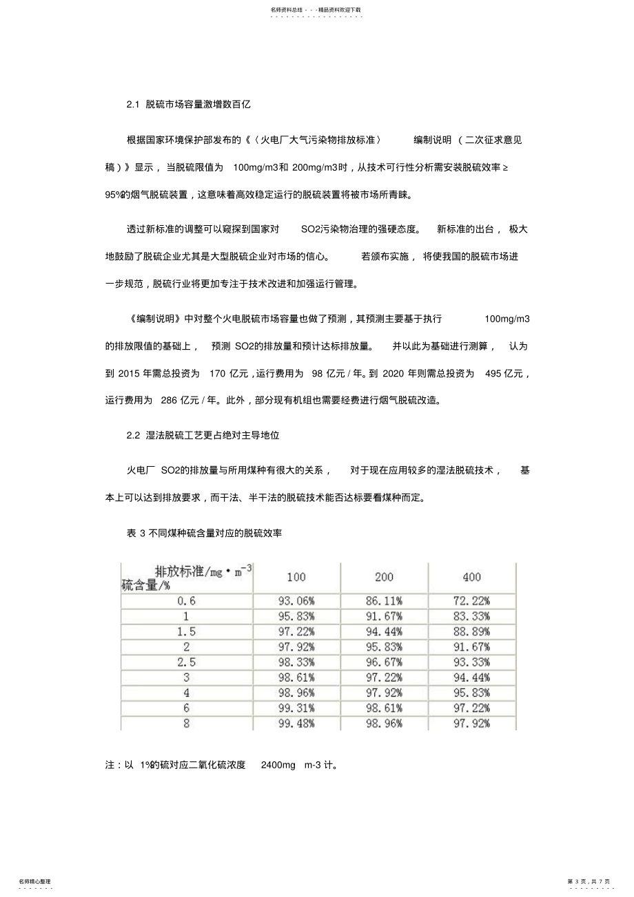 对新《火电厂大气污染物排放标准》“脱硫规定”的理解_第3页