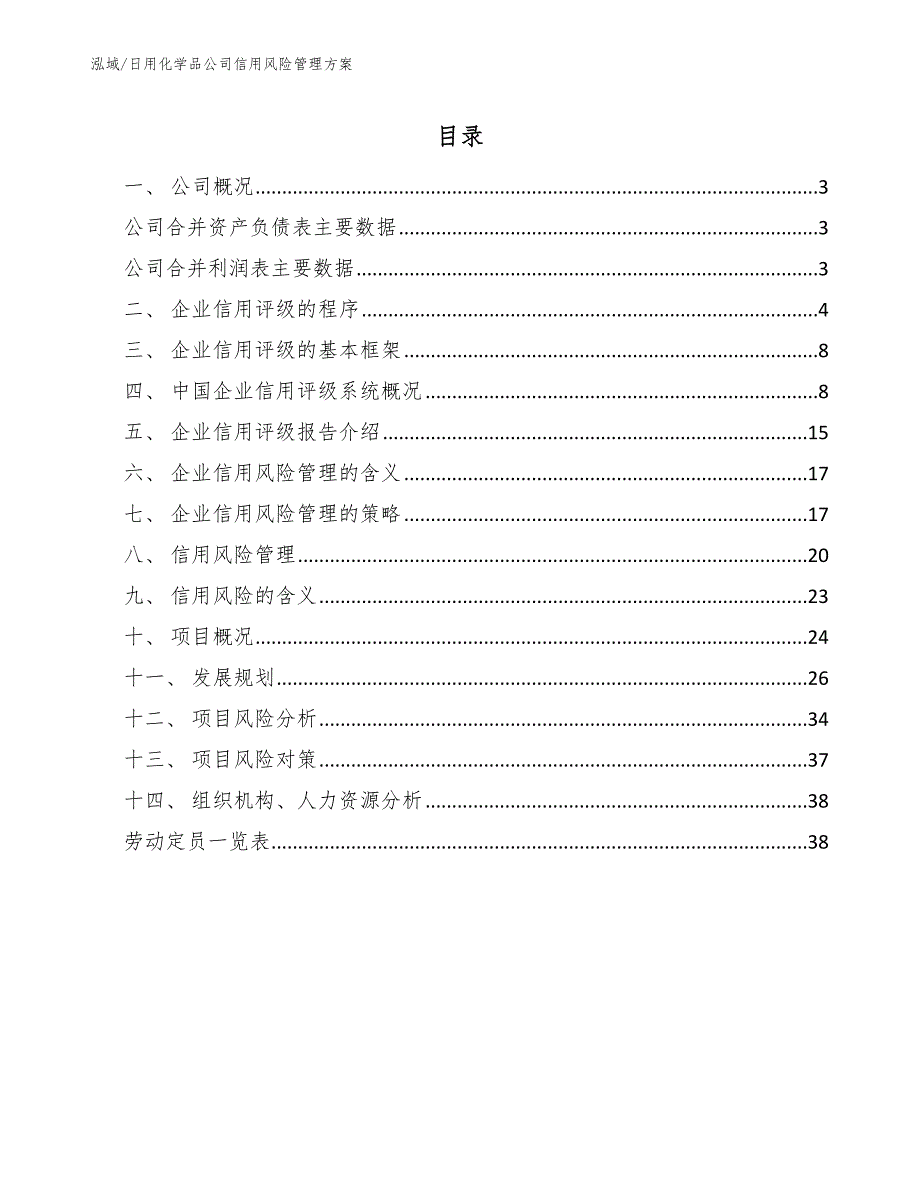 日用化学品公司信用风险管理方案_第2页