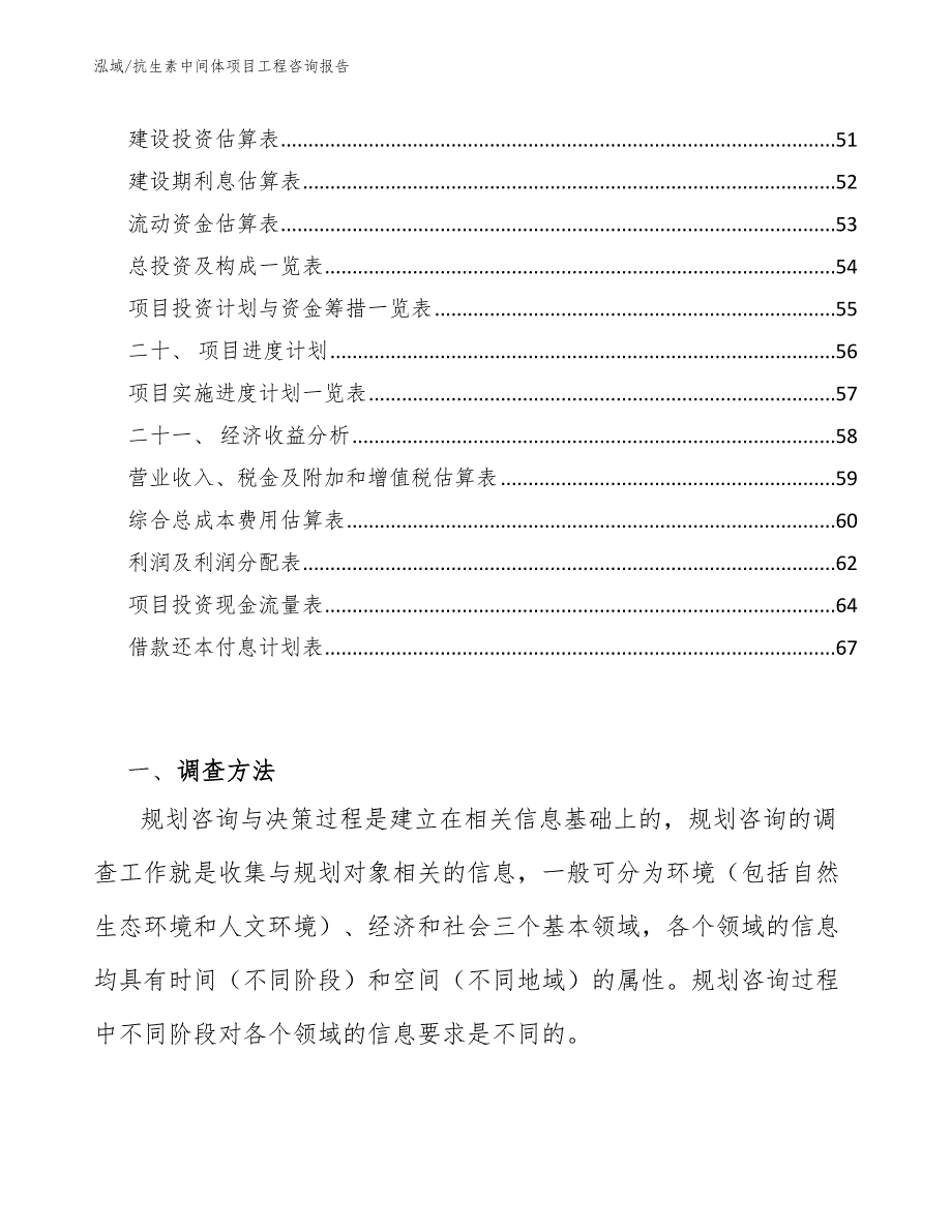 抗生素中间体项目工程咨询报告_参考_第2页